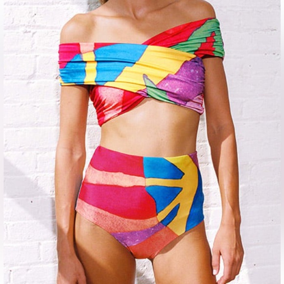 Mara Hoffman SET Lorina Wrap Top & Lydia Bikini Bottom Swimsuit Bikini - M - Picture 8 of 13